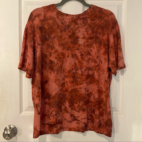 Tie-Dyed RVCA Oversized T-Shirt - Picture 10 of 14